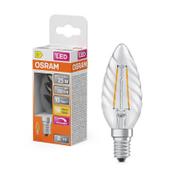 Osram E14 LED clear dimmable candle filament bulb 1.8W (25W) | 2700K image