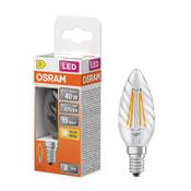 Osram E14 LED clear filament candle bulb 3.4W (40W) | 2700K