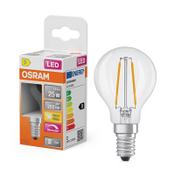 Osram E14 LED dimmable clear filament ball bulb 1.8W (25W) | 2700K image
