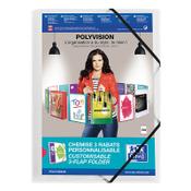 Elastic folder A4 | transparent customisable | Oxford PolyVision image