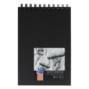 Hardcover spiral sketch book A5 (black, 100 grams) | Oxford | 50 sheets image