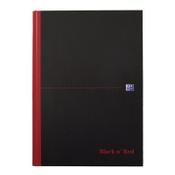 Notebook lined A4 | black | Oxford Black n' Red | 96 sheets image