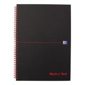 Notepad spiral A5 | Oxford Black n' Red | 70 sheets image