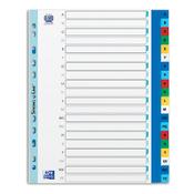 Plastic tabs A-Z (20 coloured tabs) | A4 XL, 11-hole | Oxford