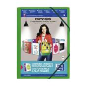 Oxford Polyvision green A4 customisable elastic folder image