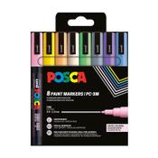 POSCA PC-3M pastel paint marker set (0.9 - 1.3mm round) | 8-pack image