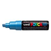 POSCA PC-8K metallic blue paint marker (8mm chisel) image