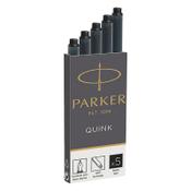 Fountain pen refill | black | Parker Quink | 5-pack image