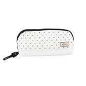 Pencil case | white and black polka | 123ink image