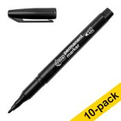 Permanent marker 1mm | 123ink | black | 10-pack image