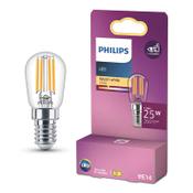 Philips E14 LED clear filament T25 tube bulb 1.9W (25W) | 2700K image