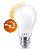 Philips E27 LED WarmGlow dimmable matte pear bulb 5.9W (60W) image