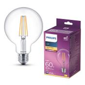 Philips E27 LED clear filament globe G95 bulb 5.9W (60W) | 2700K image