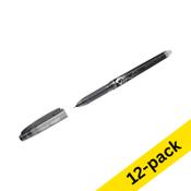 Rollerball pen | erasable | black | Pilot Frixion Point | 12-pack image