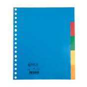 Plastic tabs (5 coloured tabs) | A5, 17-hole | 123ink