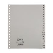 Plastic tabs A-Z (20 grey tabs) | A5, 17-hole | 123ink image