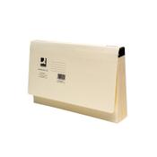 >Q-Connect KF22001 manilla accordian folder with A-Z compartments