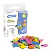 Foldback clip 10.7mm | assorted colours | Rapesco Supaclip 40 | 50-pack image
