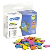Foldback clip 10.7mm | assorted colours | Rapesco Supaclip | 150-pack image