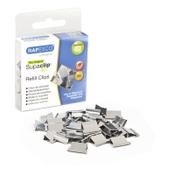 Foldback clip 10.7mm | silver | Rapesco Supaclip | 50-pack image