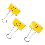 Foldback clip 19mm | bright yellow | Rapesco Emoji | 20-pack image