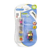 Foldback clip dispenser + foldback clips 10.7mm | assorted colours | Rapesco Supaclip 40 | 25-pack image