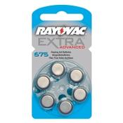 Rayovac Extra Advanced 675 blue hearing aid batteries (6-pack) image