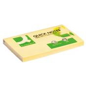 Recycled Sticky Notes 76 x 127mm | 120 sheets yellow | Q-Connect KF05610 image