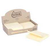 Recycled Sticky Notes 76 x 76mm | 100 sheets yellow | 123ink | 6-pack image