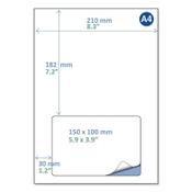 Packing slip/ return labels (150 x 100mm) | Rillstab | 100 labels image