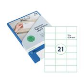Transparent labels (70 x 42.4mm) | Rillprint | 525 labels image