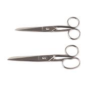 Scissors (140, 180mm) | 123ink Stainless Steel | 2-pack