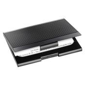 Sigel matte black business card case