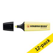 Highlighter | pastel yellow | Stabilo Boss | 12-pack image
