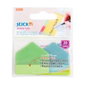 Index tab 38 x 38mm | Stick'n | blue/green arrows | 20pcs image