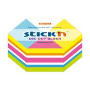 Index tab 61 x 70mm | neon coloured hexagon | 250pcs image
