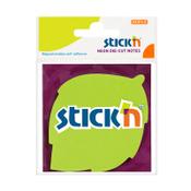 Index tab 70 x 70mm | Stick'n | neon green leaf | 50pcs
