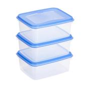 Freezer container set 1.2L | transparent/blue | Sunware Club Cuisine image