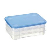 Meat container 0.7L | transparent/blue | Sunware Club Cuisine image