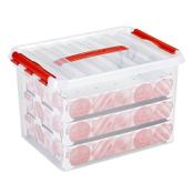 Storage box for Christmas decorations 22L | transparent | Sunware Q-line image