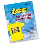 T-shirt transfer paper | colour textiles | 123ink | 12 sheets image