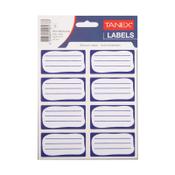 Book labels | blue | Tanex | 40 labels image