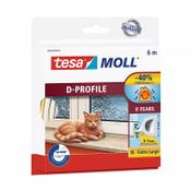 Tesa TesaMoll Classic D-profile white draft strip, 9mm x 6m image