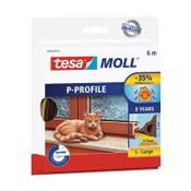 Tesa TesaMoll Classic P-profile Brown weatherstrip 9mm x 6m image