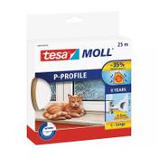 Tesa TesaMoll Classic P-profile White draft strip 9mm x 25m image
