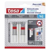 Tesa adjustable adhesive screw for sensitive surfaces, 1kg (2 screws) image