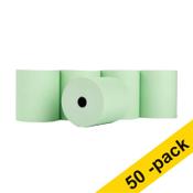 Thermal till roll 80x80x12mm (green) | 123ink | 50-pack image