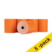 Thermal till roll 80x80x12mm (orange) | 123ink | 5-pack image