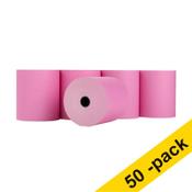 Thermal till roll 80x80x12mm (pink) | 123ink | 50-pack image