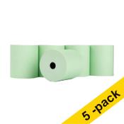 Till roll 80 x 80 x 12mm | green | 123ink | 5-pack image